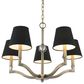 Golden Lighting Waverly 5-Light Chandelier with Tuxedo Shade in Aged Brass, , large