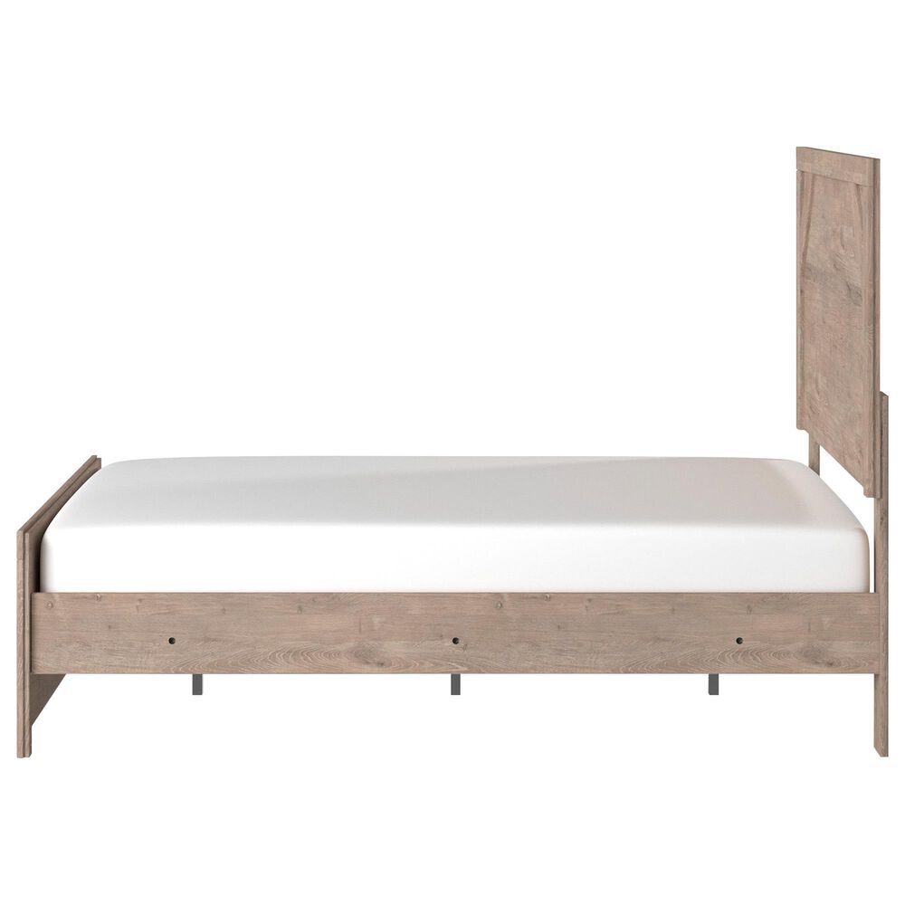 Ashley Senniberg Full Panel Bed in Light Browna and White, , large