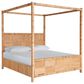 Universal Furniture Weekender 5-Piece King Canopy Bedroom Set in Natural and Sand Dune, , large