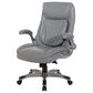 Valor Living Executive Chair with Grey Upholstery in Titanium, , large