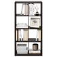 HOMLUX 8-Cube Reversible Open Back Bookshelf in Dark Oak, , large