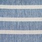 Nourison Positano POS03 Navy and Ivory 2" x 6" Indoor/Outdoor Runner, , large
