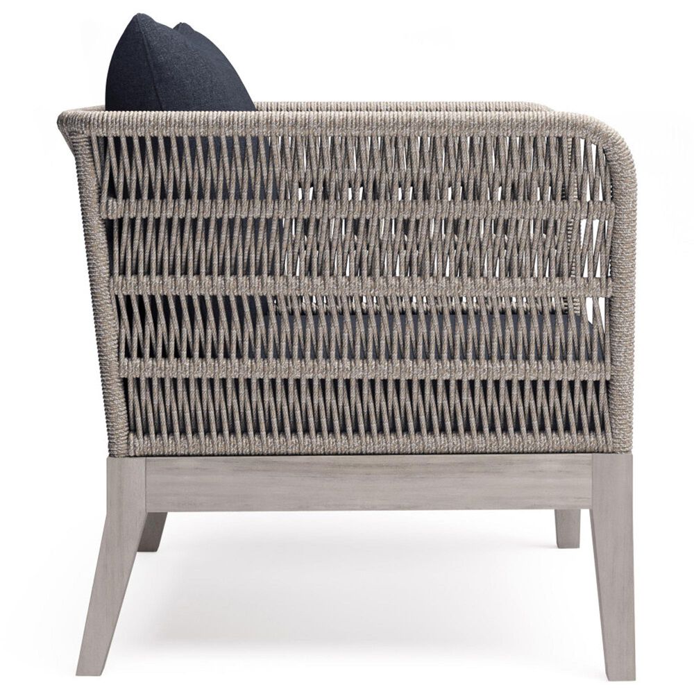 Hearth and Haven Santiago Outdoor Conversation Chair in Slate Grey, , large