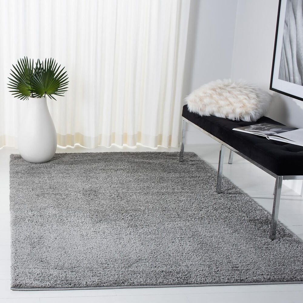 Safavieh August Shag AUG522G 3&#39; x 5&#39; Grey Area Rug, , large