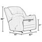Catnapper Hayden Rocker Recliner with Heat and Massage in Steel, , large