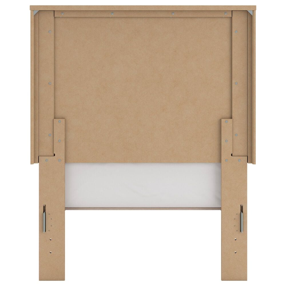 Ashley Gramburg Twin Panel Platform Bed in Warm Brown, , large