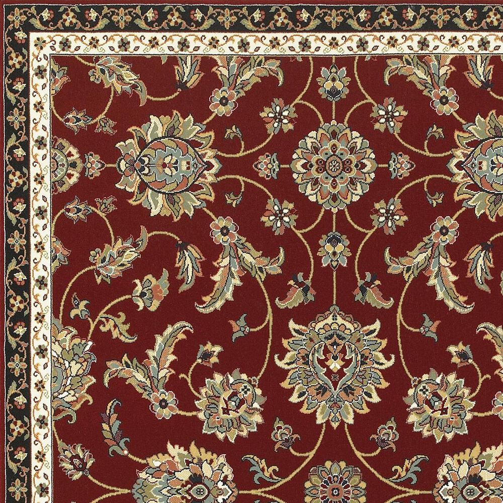 Oriental Weavers Kashan 370RI 9&#39;10&quot; x 12&#39;10&quot; Red Area Rug, , large