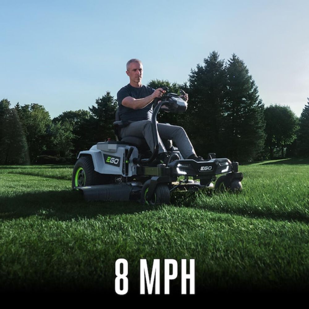 EGO POWER+ 42 Zero Turn Radius Lawn Mower Kit with e-STEER Technology with 4 x 12Ah Batteries &amp; Charger, , large