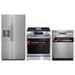 Frigidaire Gallery 3-Piece Kitchen Package with 36" Refrigerator, Gas Range and Pocket Handle Dishwasher in Stainless Steel, , large