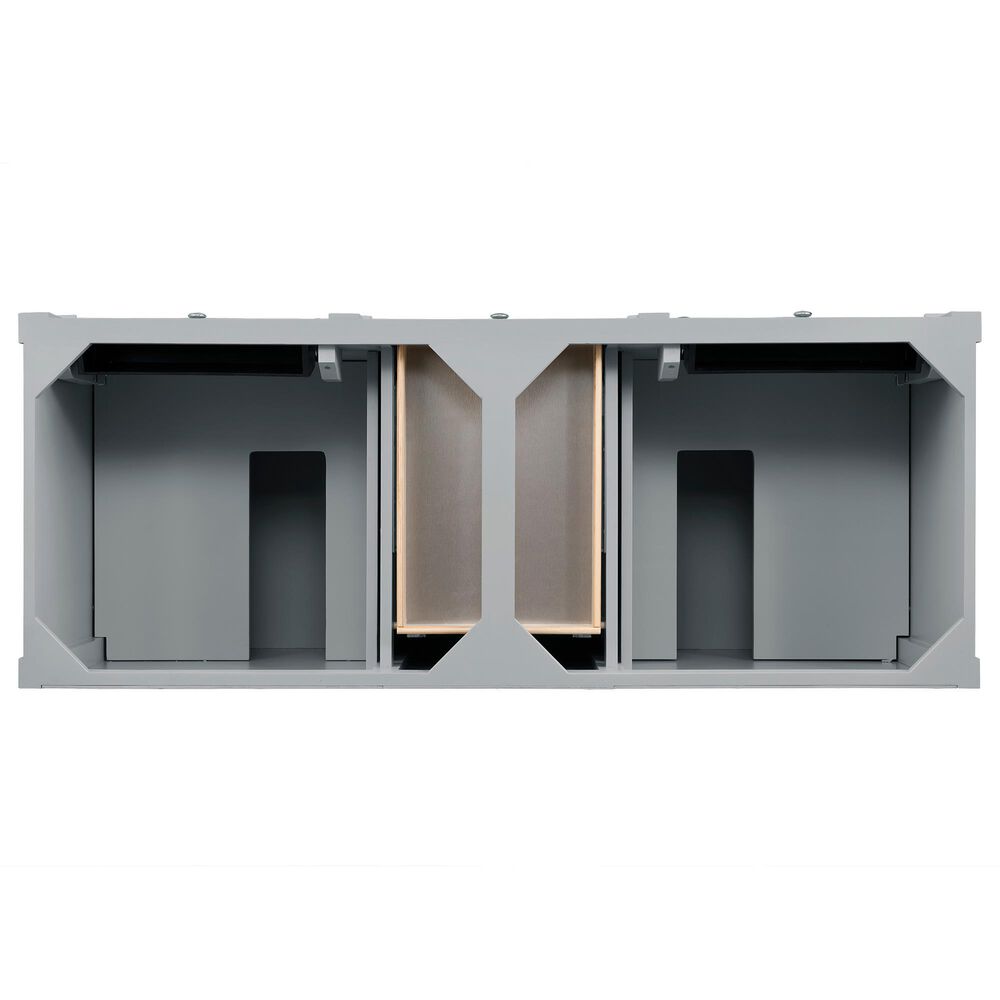 James Martin Vanities Brittany 60" Double Bathroom Vanity in Urban Gray with 3 cm Eternal Jasmine Pearl Silestone Top, Rectangular Sinks and FreePower Wireless Charger, , large