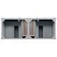 James Martin Vanities Brittany 60" Double Bathroom Vanity in Urban Gray with 3 cm Eternal Jasmine Pearl Silestone Top, Rectangular Sinks and FreePower Wireless Charger, , large