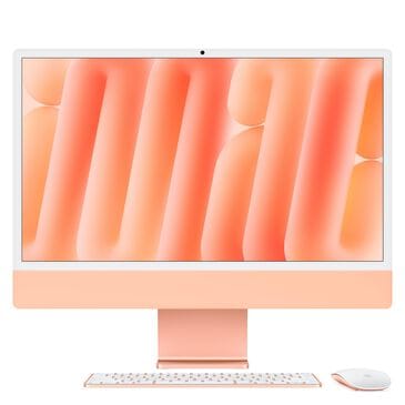 Apple 24-Inch iMac with Retina 4.5K display: Apple M4 Chip with 10-core CPU and 10-core GPU 16GB Unified Memory, 512GB SSD in Orange (Latest Model), , large