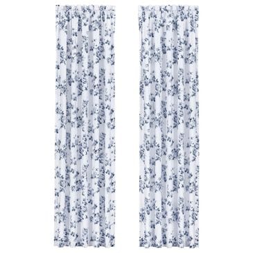 Royal Court Rialto 84" x 41" Window Panel Pair in White and French Blue, , large