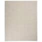 Nourison Courtyard Ivory and Silver 8" x 10" Indoor/Outdoor Area Rug, , large