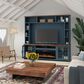 Endress International Nantucket 97" Super Fireplace Console in Blue Denim and Whiskey, , large