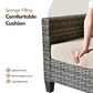 HOMLUX 5-Piece Outdoor Patio Furniture Set in  Beige, , large