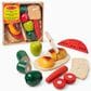 Melissa & Doug Wooden Cutting Food Play Food Set, , large