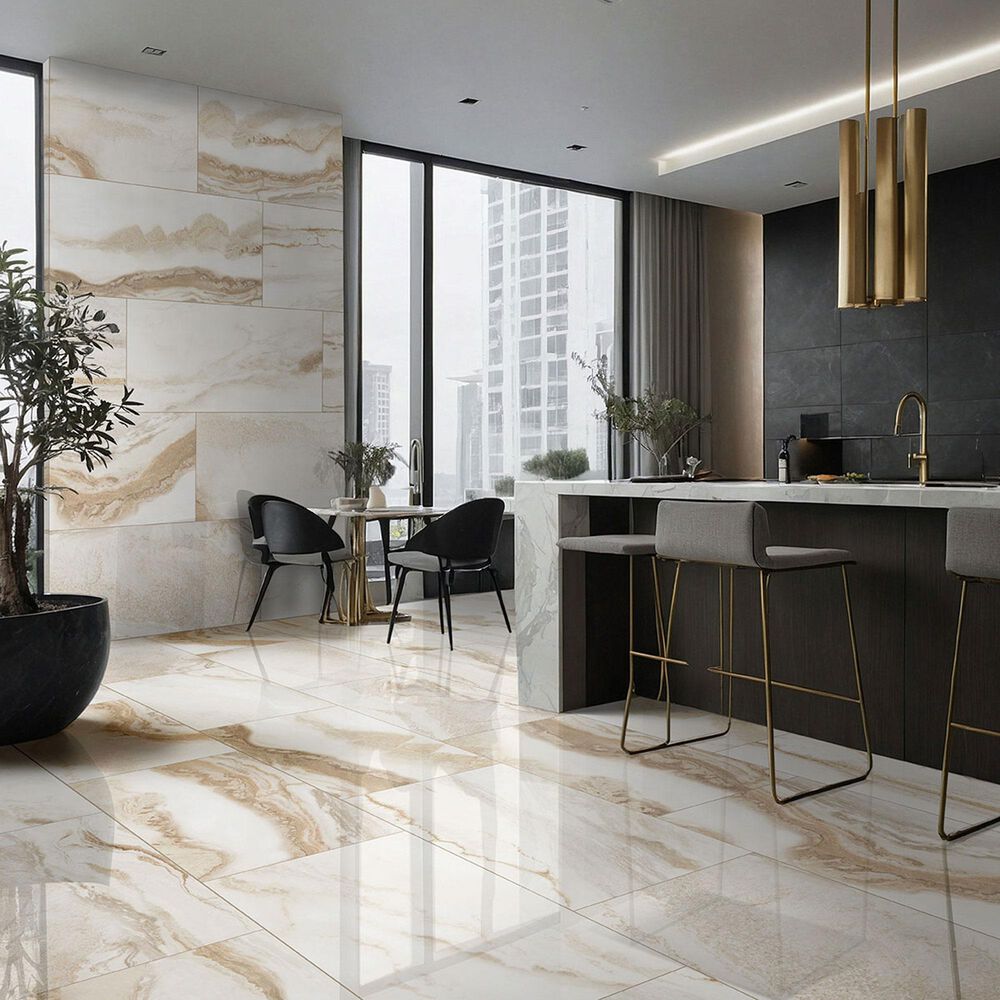 MS International Exotika Nebula Almond 24&quot; x 48&quot; Porcelain Tile, , large