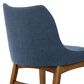 Blue River Azalea Dining Chair in Blue/Walnut (Set of 2), , large
