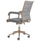 Zuo Modern Auction Office Chair with Gray Faux Leather in Bronze, , large