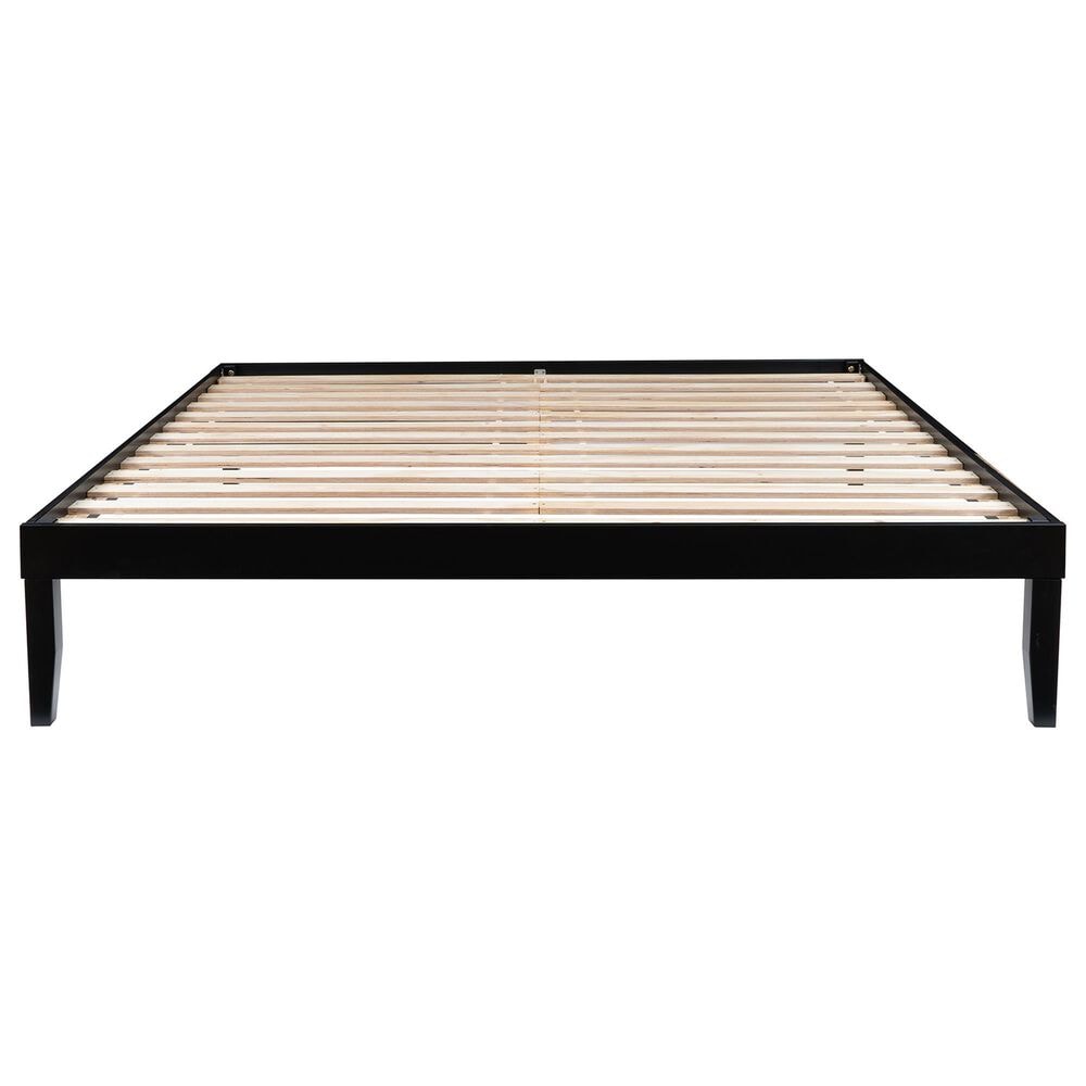 Linden Boulevard Polly King Platform Bed without Headboard in Black, , large