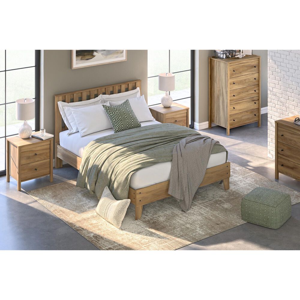Ashley Bermacy 5-Drawer Chest in Light Brown, , large