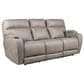 HomeStretch Jaguar Triple Power Reclining Sofa in Pebble, , large