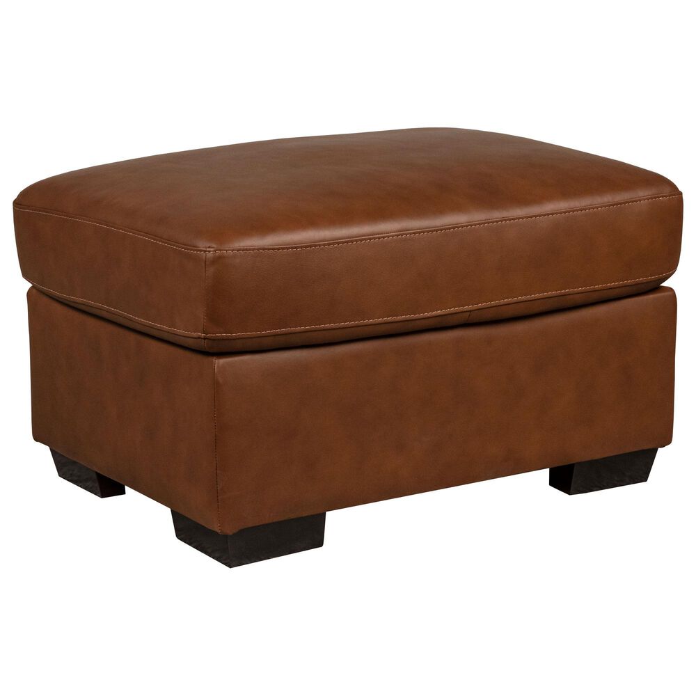 Flexsteel Henry Ottoman in Caramel, , large