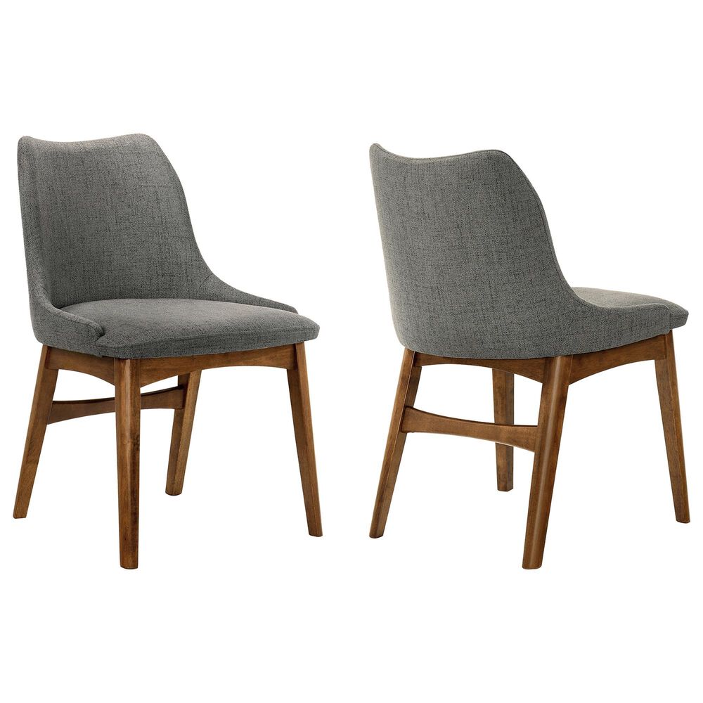 Blue River Azalea Dining Chair in Charcoal/Walnut (Set of 2), , large