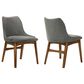 Blue River Azalea Dining Chair in Charcoal/Walnut (Set of 2), , large
