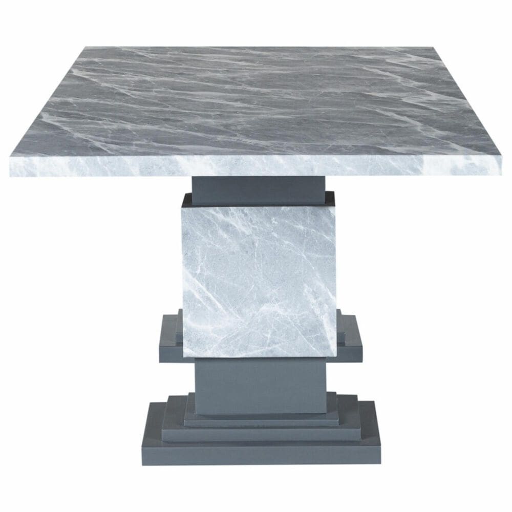 Global Furniture USA Double Pedestal Rectangular Dining Table in Grey  - Table Only, , large