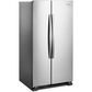 Whirlpool 25 Cu. Ft. 36" Side-by-Side Refrigerator in Monochromatic Stainless Steel, , large