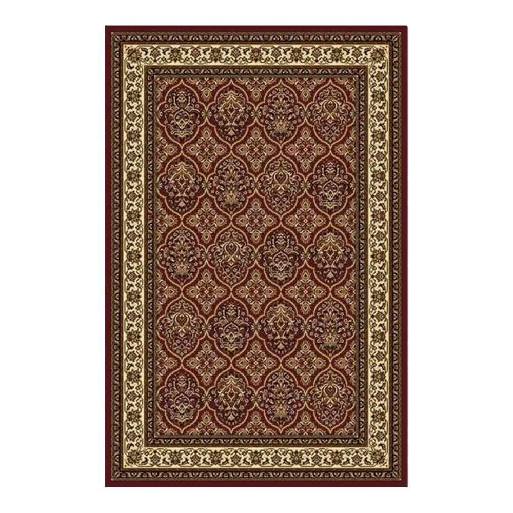 Radici USA Noble 1308 5'5" x 8'3" Burgundy Area Rug, , large
