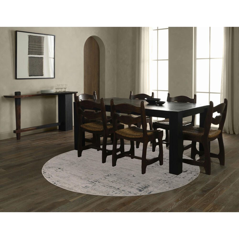 Jaipur Cirque Cian Light Gray and Dove 5&#39;11&quot; Round Area Rug, , large
