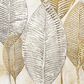 Maple and Jade 27" x 55" Framed Wall Art in Gold, Silver and White, , large