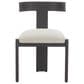 Zuo Modern Tiana Side Chair with Black Frame in Beige, , large