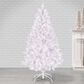 The Gerson Company 5" Parkview Pine Artificial Christmas Tree with Multicolored LED Lights in White, , large