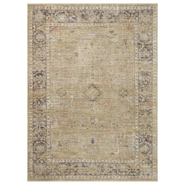 Magnolia Home Millie 7"10" Round Gold and Charcoal Area Rug, , large