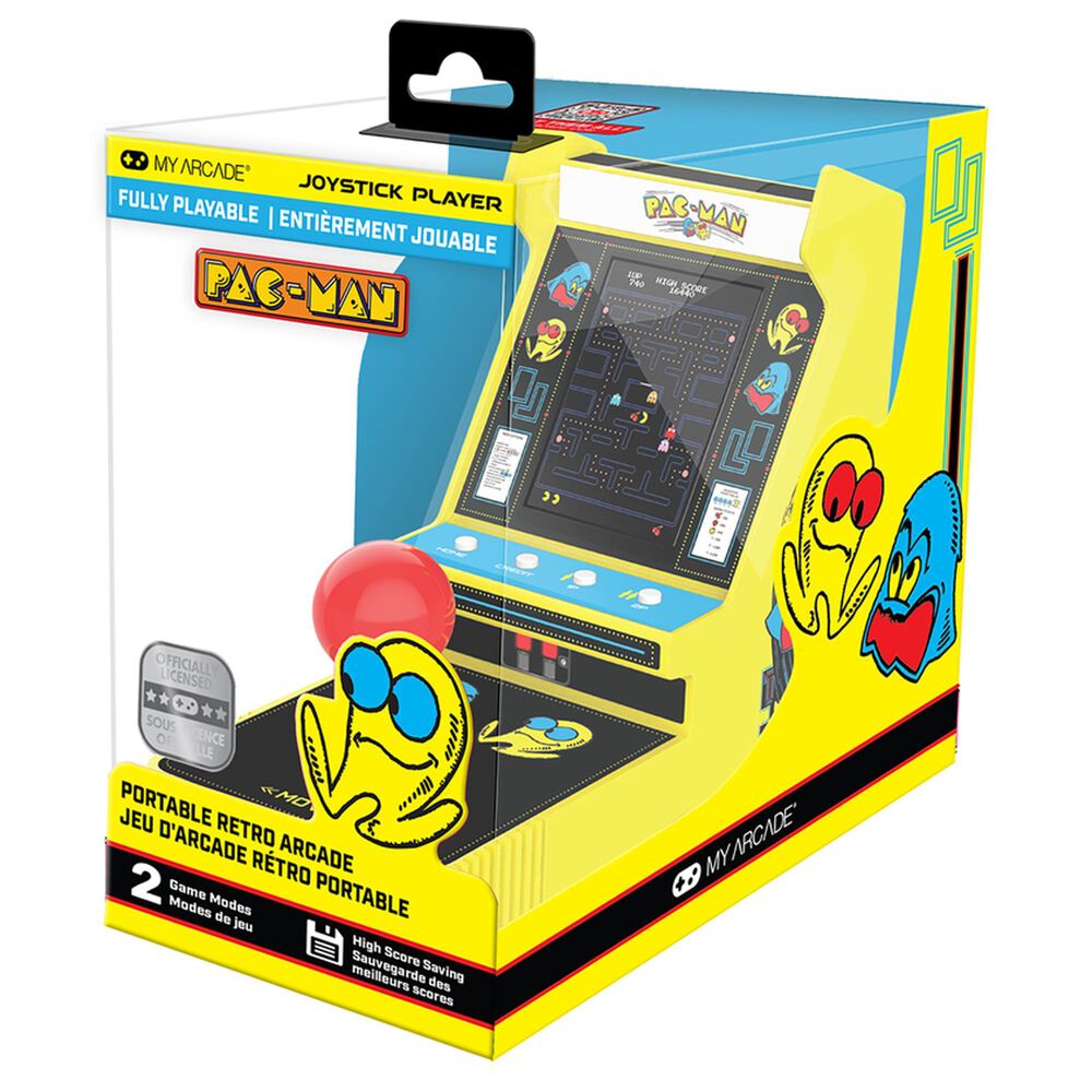 My Arcade Joystick Player Pac-Man Portable Retro Arcade Game in Yellow, , large