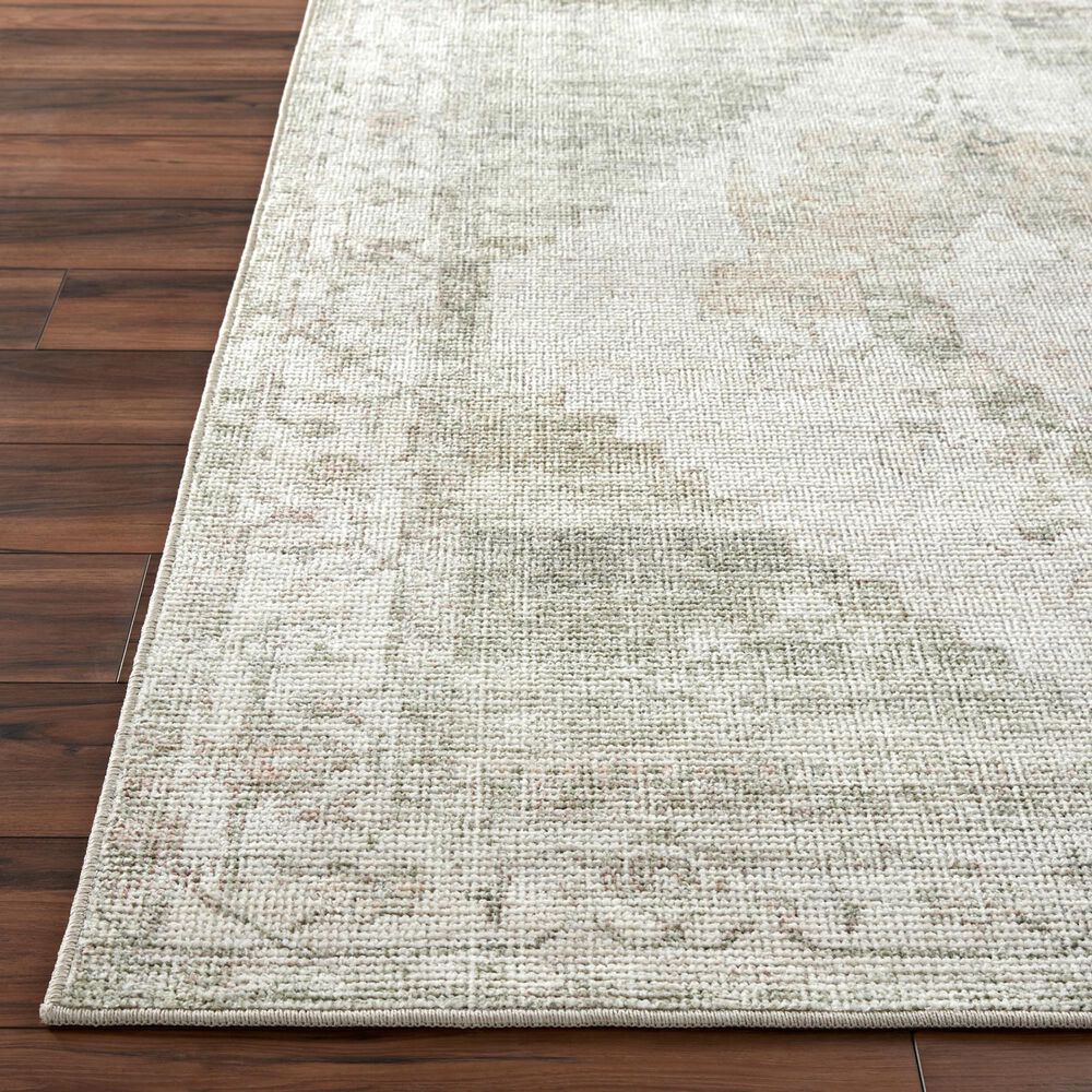 37B 37B Luca Ivory, Olive, Tan and Light Brown 2'7" x 7'3" Runner, , large