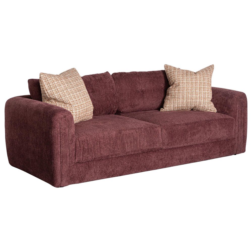 Jonathan Louis Dean Stationary Sofa in Frizzle Plum, , large