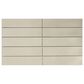 Emser Kaizen Oat 2" x 8" Rectangle on 9" x 15" Satin Porcelain Mosaic Sheet, , large