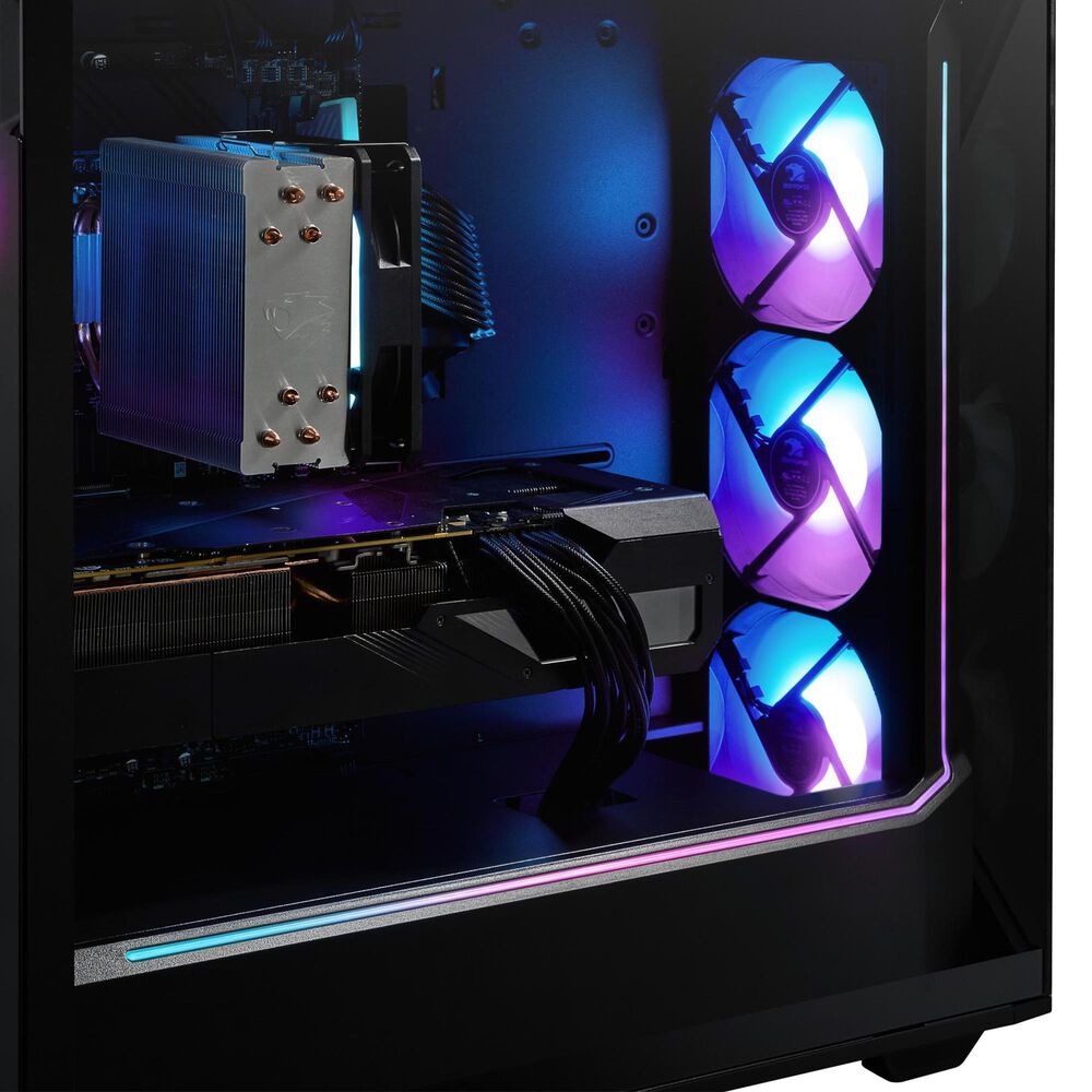 iBUYPOWER Slate 9 Gaming PC Desktop | AMD Ryzen 7 7700 - 32GB RAM - NVIDIA GeForce RTX 5060 Graphics - 1TB NVMe SSD in Black, , large