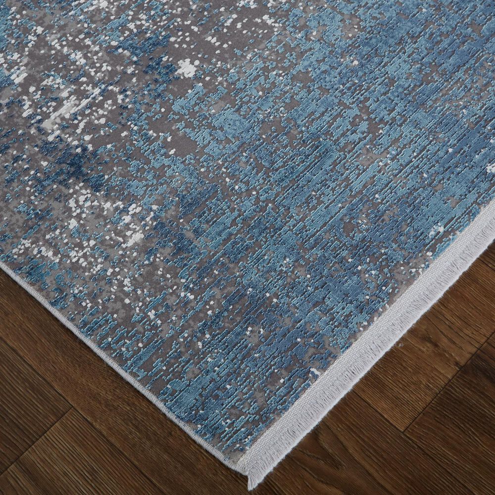 Feizy Cadiz Abstract 7&#39;9&quot; x 11&#39; Blue and Gray Area Rug, , large