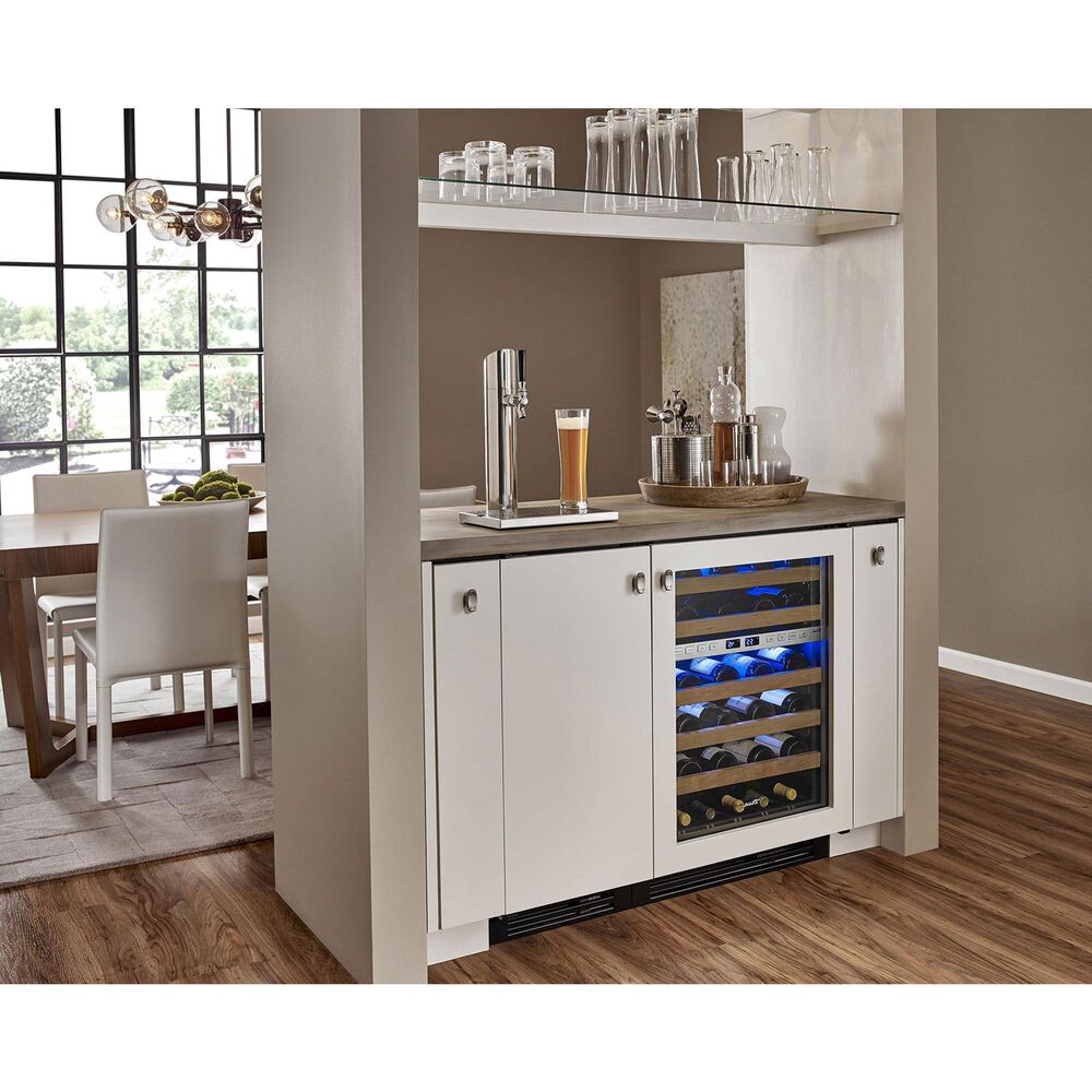 True Residential 5.5 Cu. Ft. Undercounter Wine Cabinet with Right Hinge and Glass Door in Panel Ready, , large