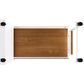 HOMLUX 74.8" Kitchen Island with Extendable Dining Table in White and Natural, , large