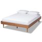 Baxton Studio Rina King Platform Bed Frame in Ash Walnut, , large
