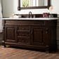 James Martin Vanities Brookfield 60" Single Bathroom Vanity in Burnished Mahogany with 3 cm Ethereal Noctis Quartz Top and Rectangle Sink, , large