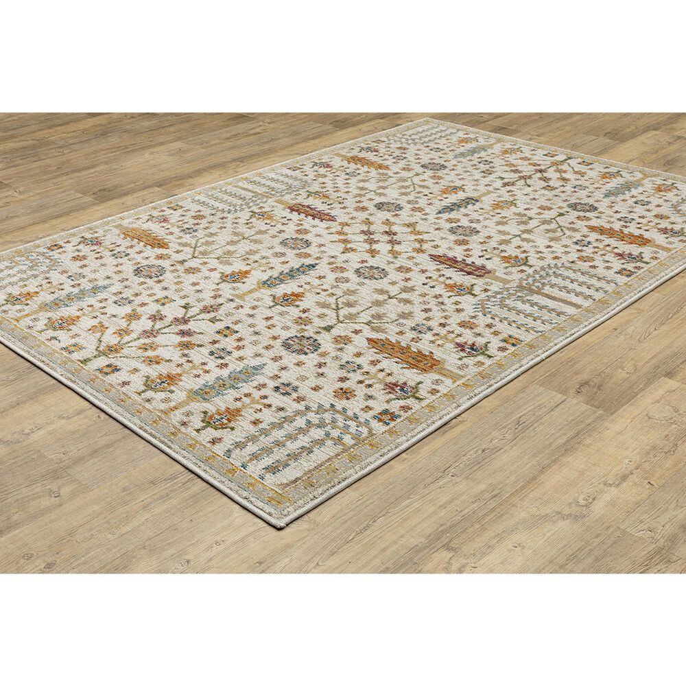 Oriental Weavers Andorra 3&#39;3&quot; x 5&#39;2&quot; Ivory and Multicolor Area Rug, , large
