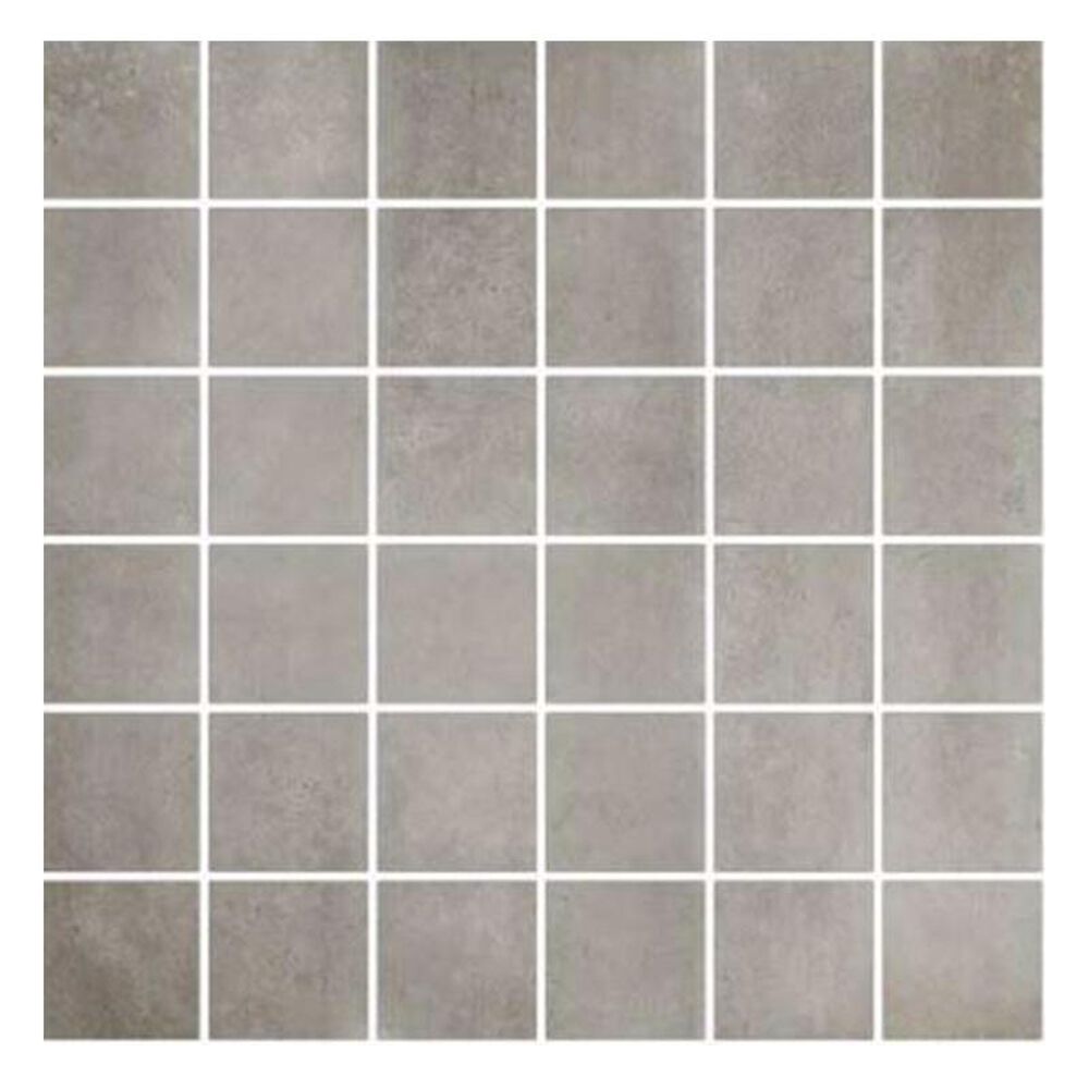 Eleganza Firenze Grigio 12" x 12" Mosaic Porcelain Tile, , large